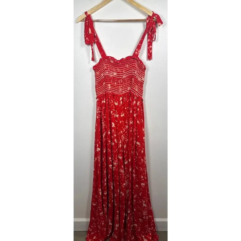 Free People Color My World Wide Leg Palazzo Pants Jumpsuit Boho - XS